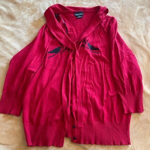 City Chic Vibrant Red Top